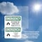 Signmission Exit Sign, Vinyl Decal, 7 in W, 10 in H, In Case Of Fire Exit Call 9-1-1 Bilingual OS-2PACK-EM-D-710-L-10339 - alternate 3
